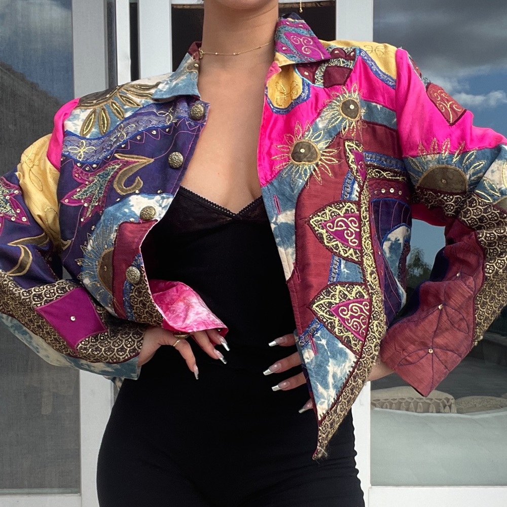 Colorful Embroidered Jacket - Picture 2 of 6